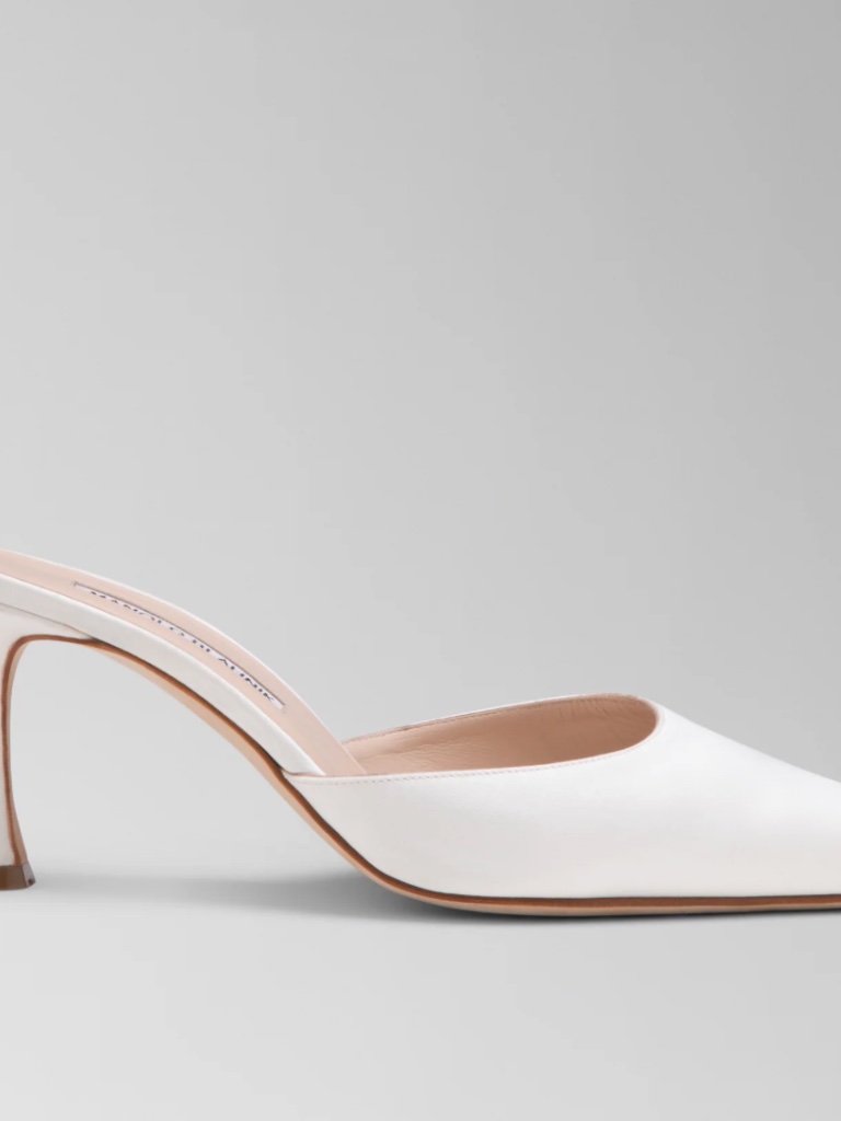 Manolo Blahnik For Danielle Frankel Rhodora Mule Brand New Never Worn